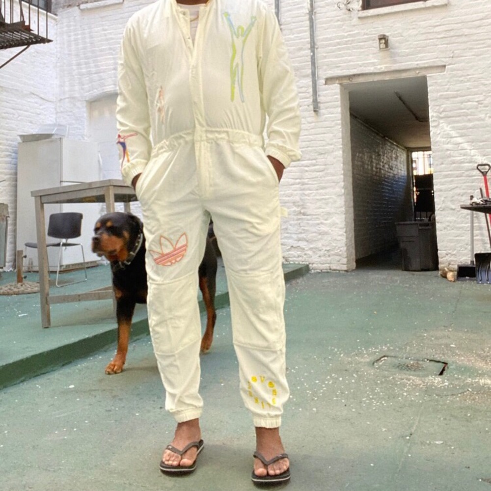 Adidas jumpsuit (gender neutral) in off white